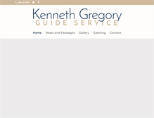 Tablet Screenshot of kennethgregoryguideservice.com